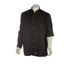 CHEMISE MULTIPOCHES NOIR