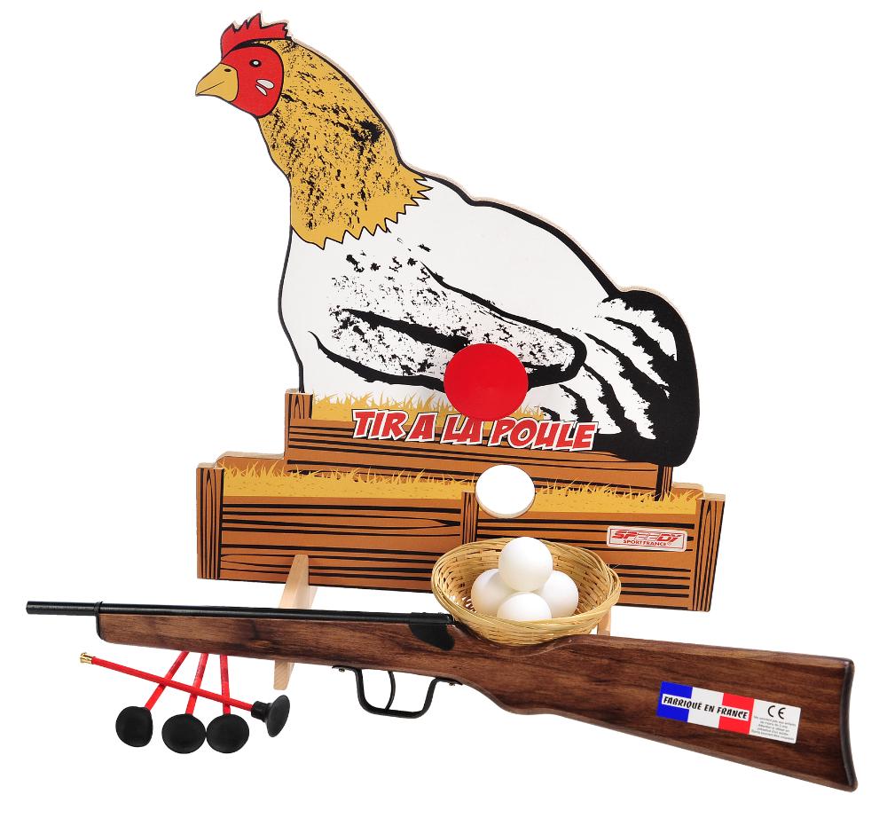Tir à la poule avec carabine